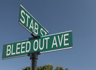 The intersection at the newly renamed Marigold Square.